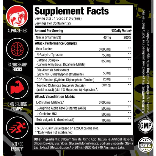 Muscle Sport Attack Pre-workout