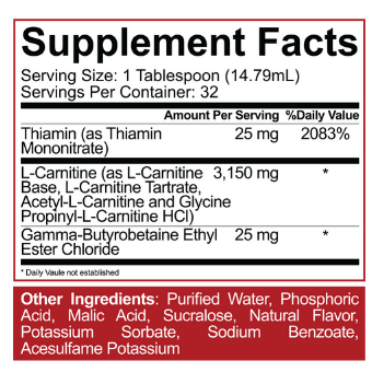 5% Nutrition Liquid L-Carnitine 3150
